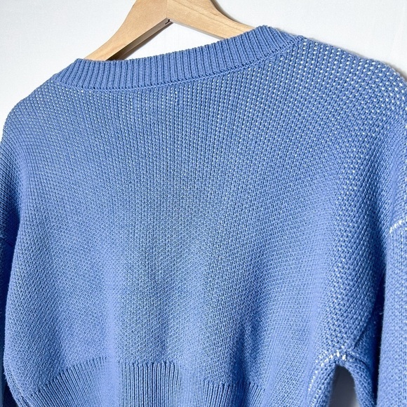 Aeropostale Sz. S Daisy mini cardigan in lavender with tortoise shell buttons - Picture 10 of 11